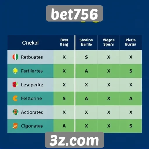 Comparação com outros sites de apostas populares